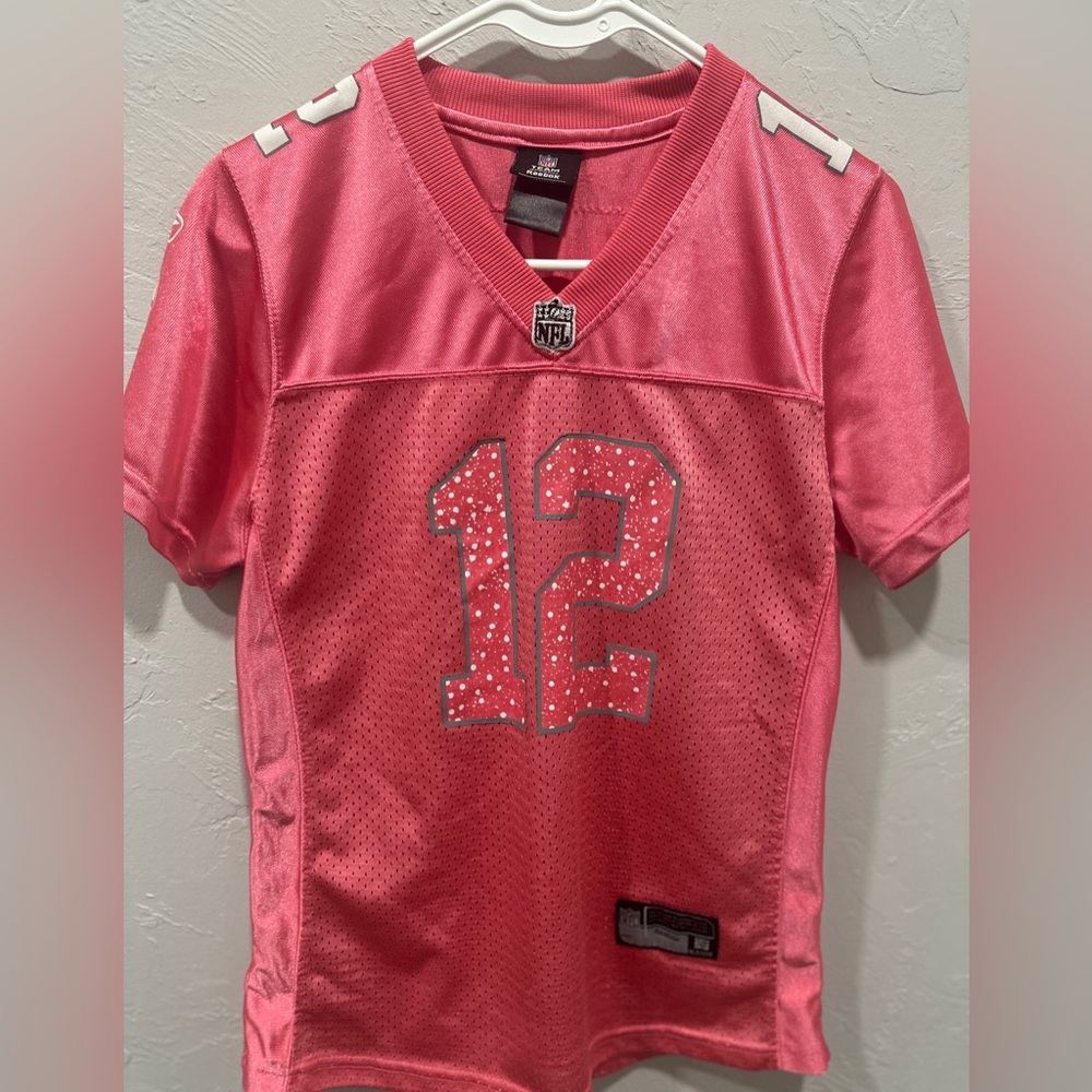 Reebok Pink and White Women's Jersey